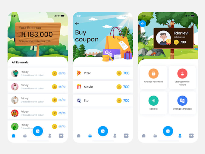 develop cash back app, reward base app, loyalty app, gamification app