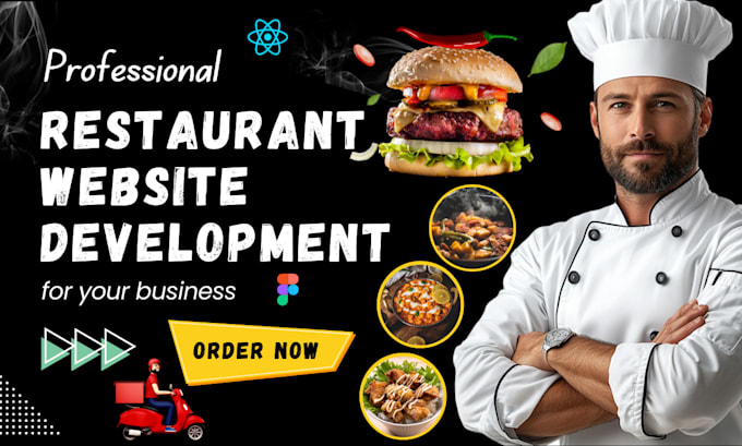 build responsive restaurant website, grocery using react js