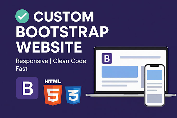 Design a custom responsive website using bootstrap by Digitizesol_1 ...
