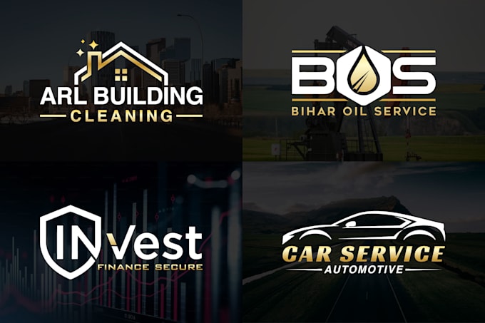 make modern minimalist logo design for your brand or business
