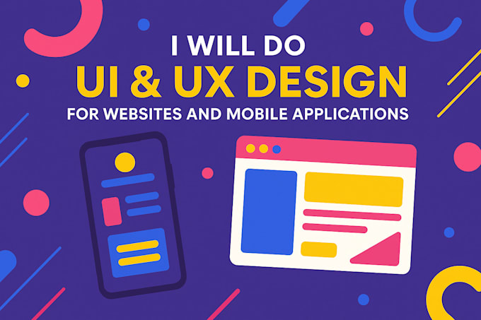 create web or mobile app ui ux design landing page design