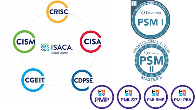 help get pmp rmp capm pmi cism cisa scrum psm certifications pmp