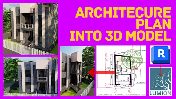create 3d architectural models and photorealistic renders