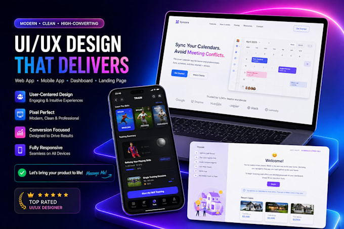 design dashboard UI UX, web app UI UX and mobile app design in figma