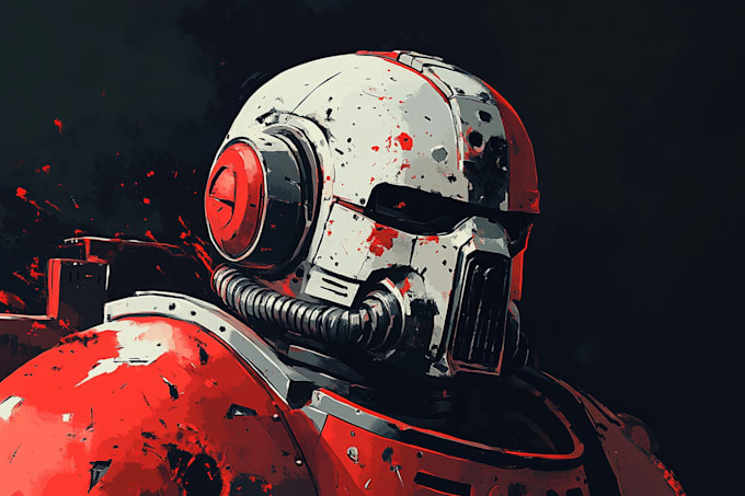 create warhammer illustration based on your description