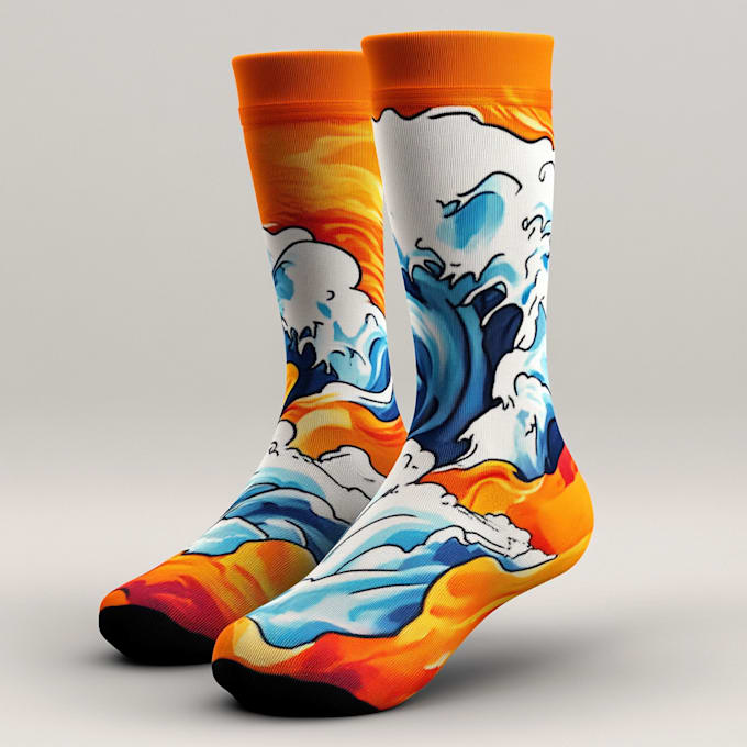 create beautiful socks design