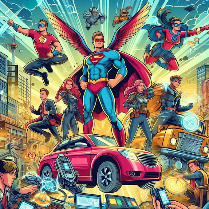comic book superhero comic character for you