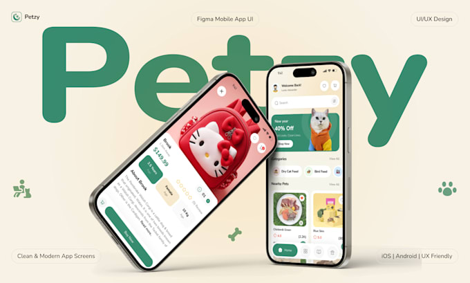 mobile apps UI UX design in figma for ios android