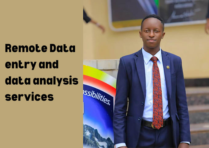 remotely perform data entry and data analysis role for your company