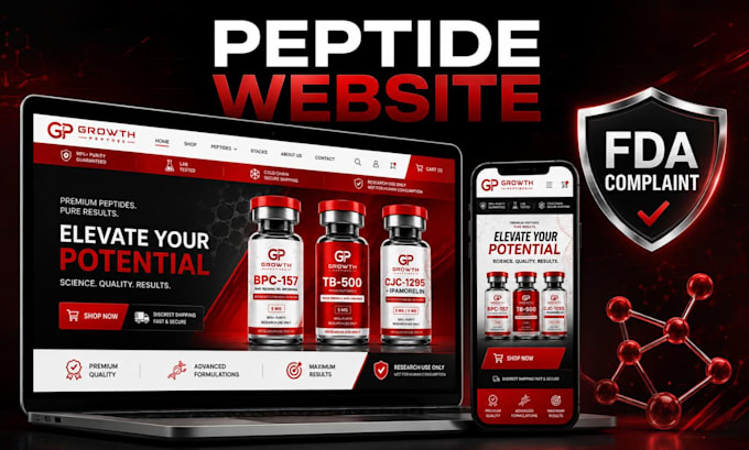peptide website ecommerce peptide website peptide research website peptide store