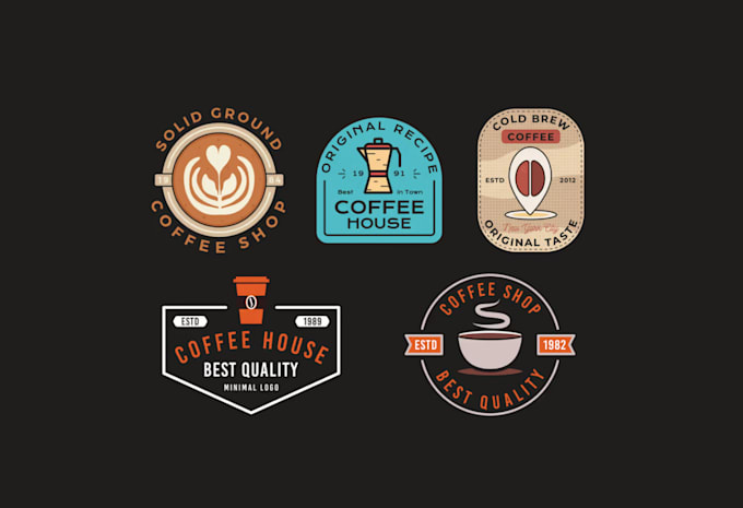 design coffee, tea, green tea logo for your brand