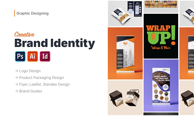 design professional brand identity with logo, packaging, and product labeling