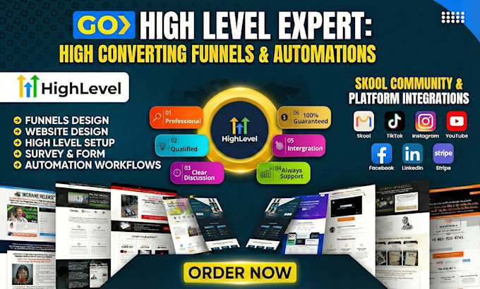 build funnel in gohighlevel, solve issues in ghl and setup ghl kajabi course