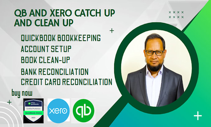 do qb and xero catch up and clean up