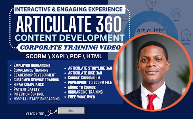 build onboarding training and video course with articulate 360 for online course