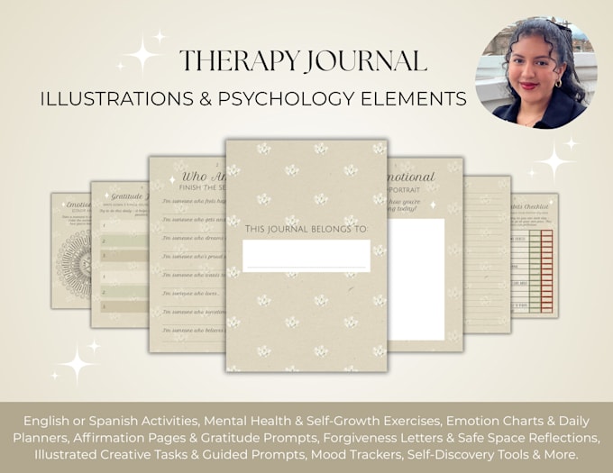 create a therapy journal with art and psychology elements