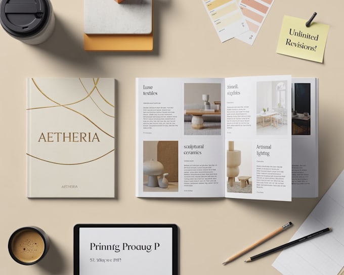 Design product catalog, sell sheet, lookbook, catalogue, magazine