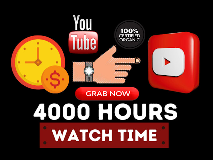 do organic and revenue generative youtube watch hours time