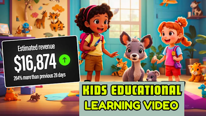Produce best kids 3d animated learning videos for youtube by ...