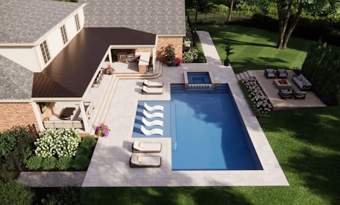 do landscape design rendering outdoor backyard landscape design 3d patio garden