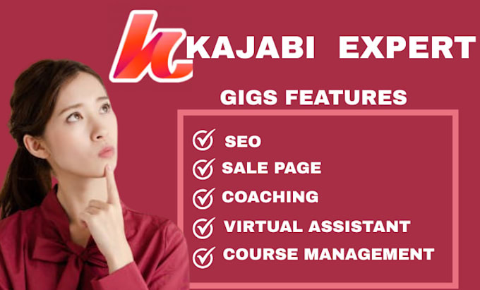 kajabi sale page coaching virtual assistant course management campaign seo