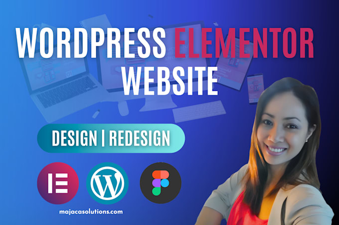 design, redesign your custom wordpress elementor website