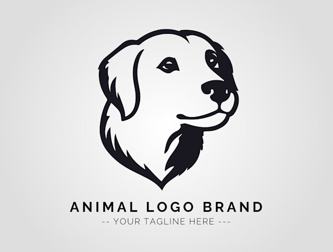 do a gorgeous dog logo in illustrator design