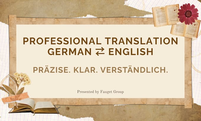 translate your german or english text