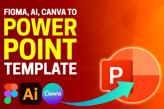 Convert figma ai and canva file to powerpoint template