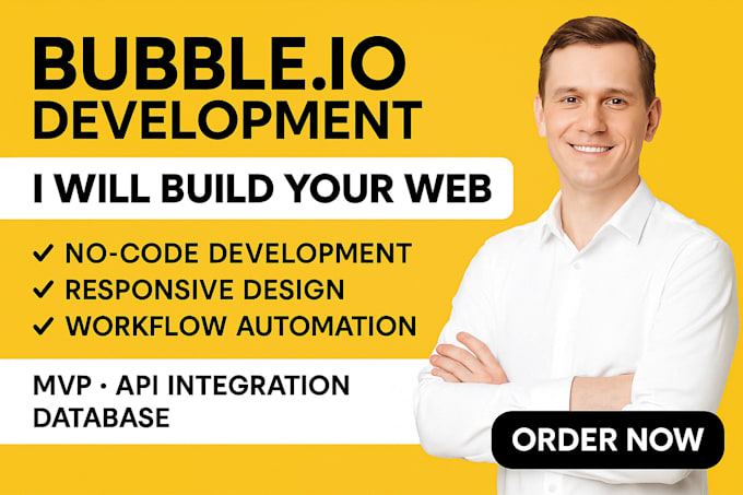 build or fix your bubble app, bubble io developer for saas or mvp