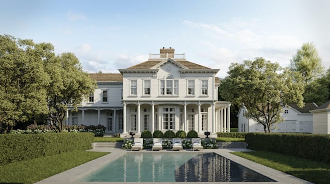 design your luxury, facade, villa, tiny house, 3d apartment interior rendering