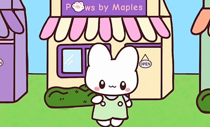 design kawaii animals in pastel style