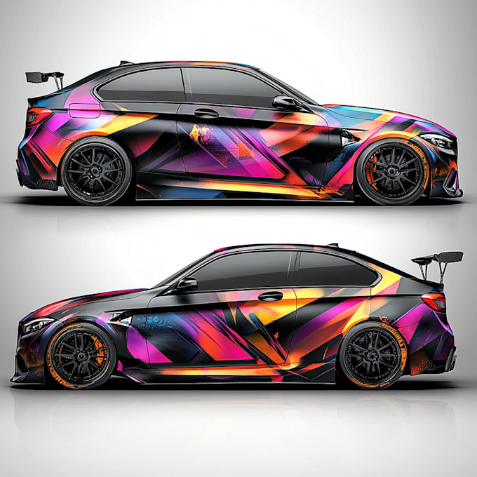 create car wrap design and vehicle wrap design