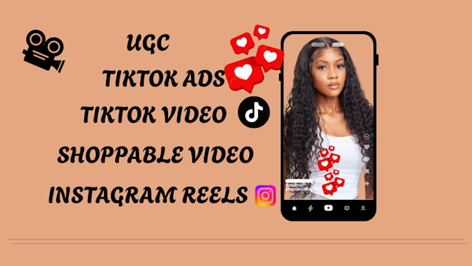 create organic ugc shoppable tiktok video for tiktok shop, ads and ig shop page