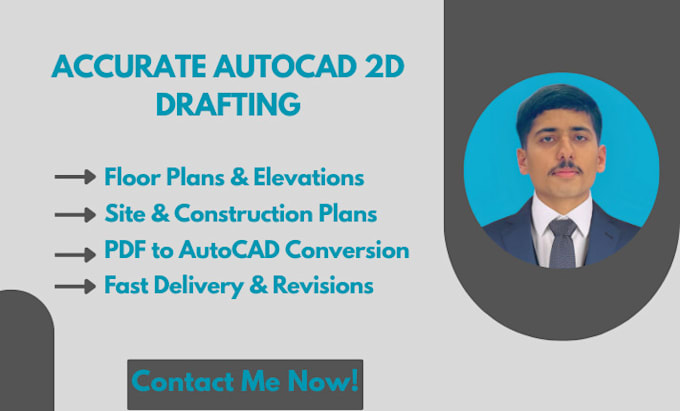 draft precise 2d architectural and floor plans in autocad