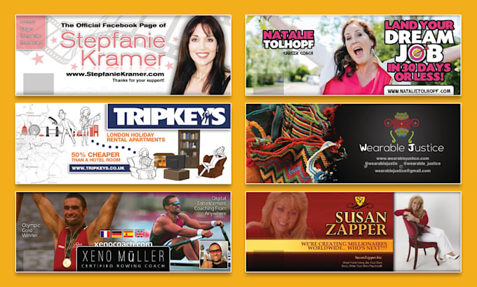 create eye catching social banner design for your business