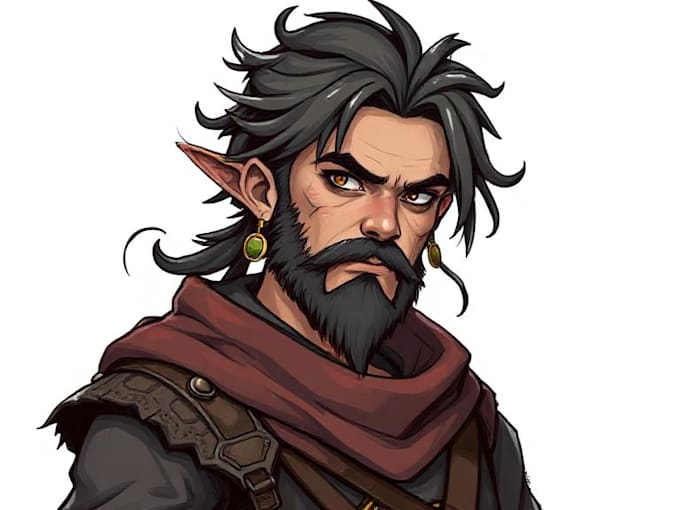 illustrate your d and d character portrait