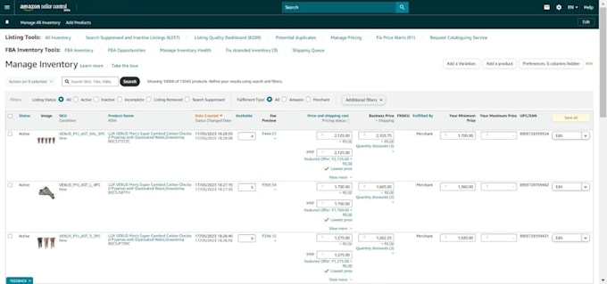 do ecommerce listings of amazon with flat file