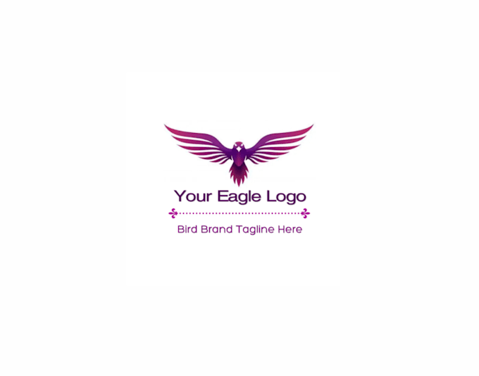create a professional eagle bird logo in vector format