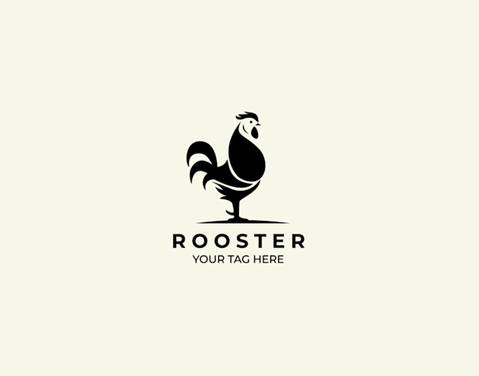 craft a unique and creative rooster mascot logo