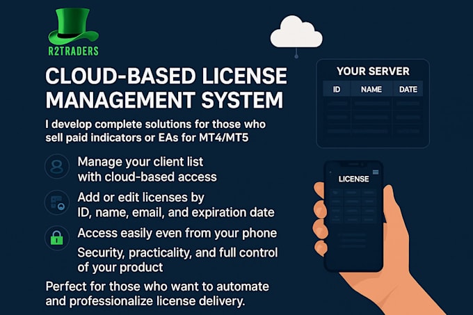 add secure cloud license system to your mt4 mt5 ea or indicator
