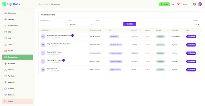 develop a custom digital banking system for your business