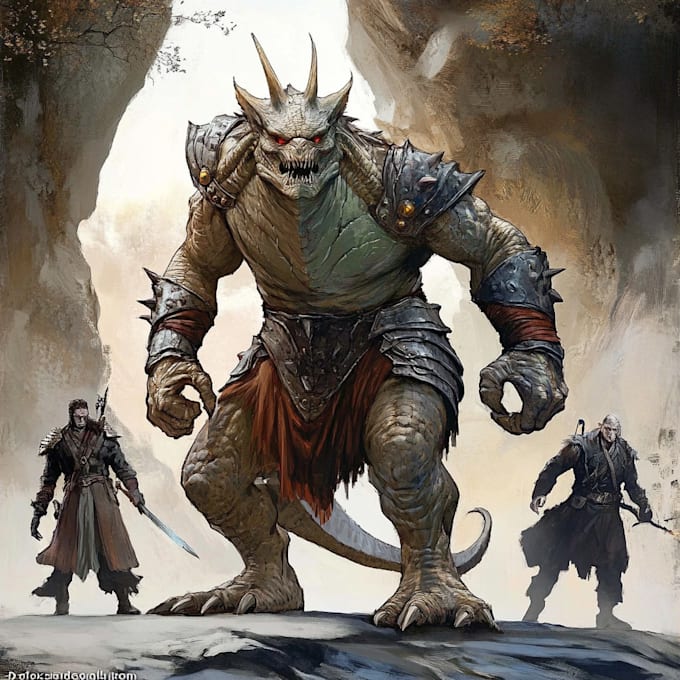 Design fantasy character and monster concept art by Carlmery | Fiverr