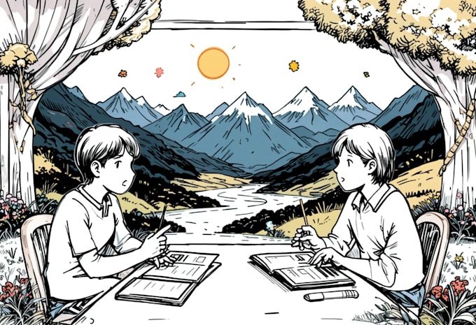 draw illustrations on any topic