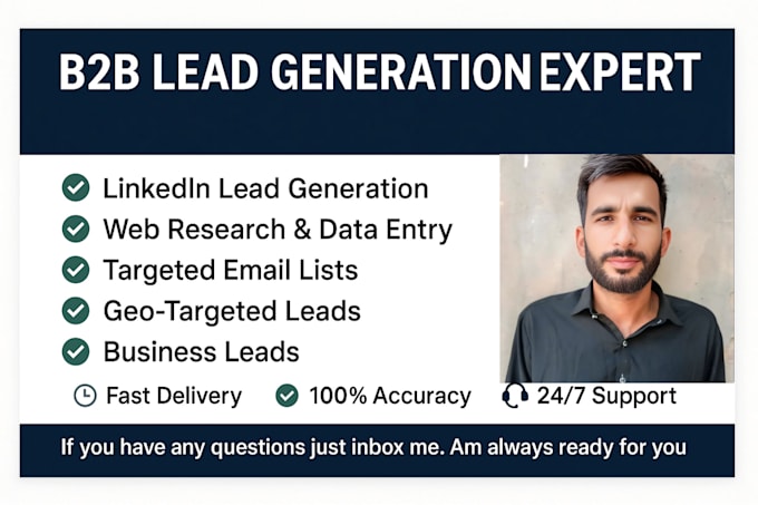 provide tailored b2b lead lists, cold calling lists, and cold email contact list