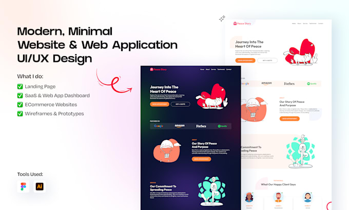 do website web app dashboard UI UX design in figma