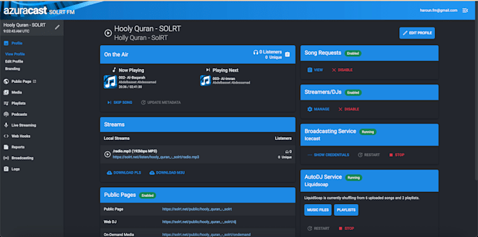 install and set up azuracast on your server