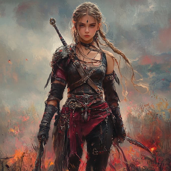 create your dnd or ttrpg fantasy character art or token