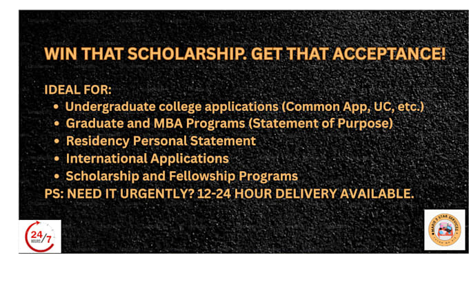 craft a winning personal statement or scholarship essay
