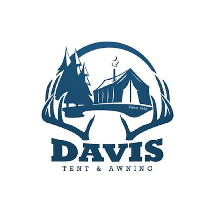design beautiful unique davis tent awning logo